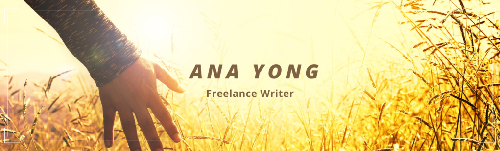 Ana Yong, Freelance Writer for personal development, green living, the ecology, ethical brands, climate change.